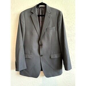 Calvin Klein Men’s Blazer Size L Merino Wool Career Office Work Lined